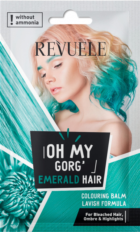 Balsam koloryzujący do włosów / Revuele Oh My Gorg Emerald Hair Coloring Balm (25 ml)