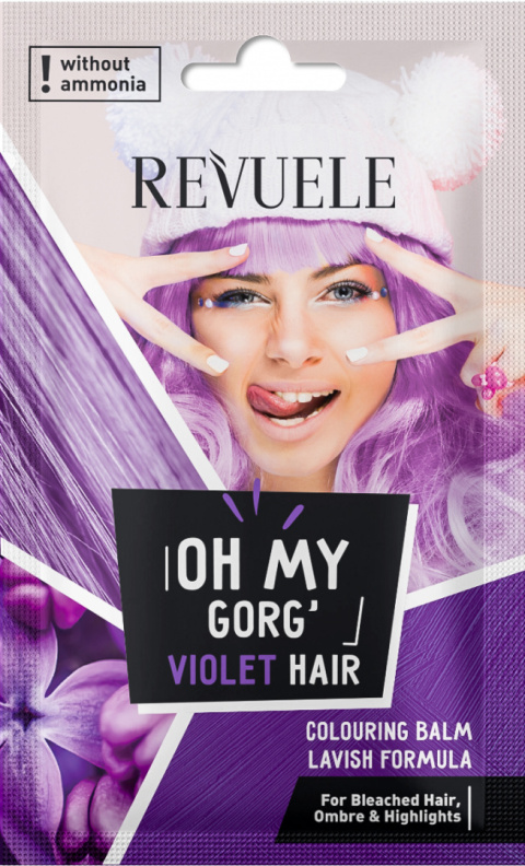 Balsam koloryzujący do włosów / Revuele Oh My Gorg Violet Hair Coloring Balm (25 ml)