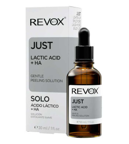 Delikatny peeling do twarzy i szyi Kwas mlekowy i HA / Revox Lactic Acid + HA Gentle Peeling Solution (30 ml)