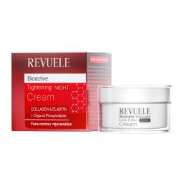 Krem do twarzy na noc / Revuele Bioactive Skin Care Collagen & Elastin Tightening Night Cream (50 ml)