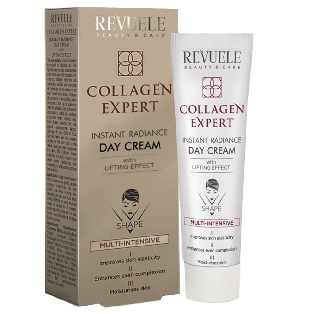 Krem na dzień dla skóry z przebarwieniami / Revuele Collagen Expert Instant Radiance Day Cream (50 ml)