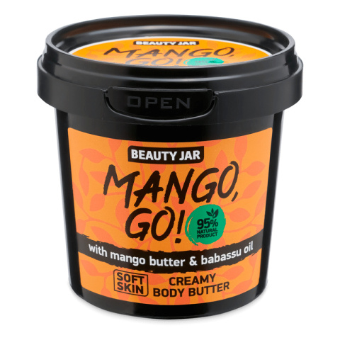 Kremowe masło do ciała z masło mango i olejem babasu Beauty Jar Shimmering Creamy Body Butter (135 g)
