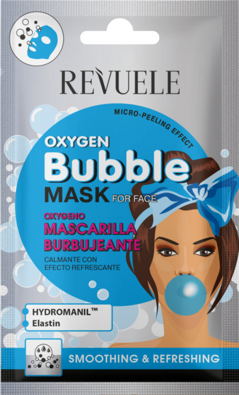 Maseczka wygładzająca o działaniu odświeżającym / Revuele Smoothing Oxygen Bubble Mask (15 ml)