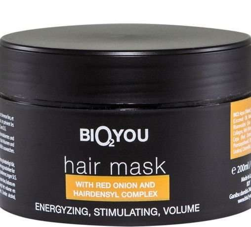 Maska do włosów z kompleksem Hairdensyl i ekstraktem z czerwonej cebuli / Bio2You Natural Hair Mask (200 ml)
