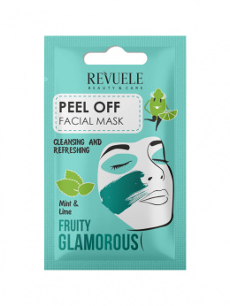 Maska peel-off do twarzy Mięta i limonka / Revuele Fruity Glamorous Peel-off Facial Mask Mint&Lime (15 ml)
