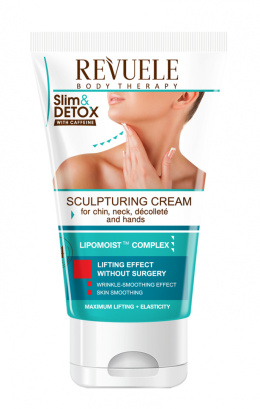 Modelujący krem do podbródka, szyi, dekoltu i rąk / Revuele Slim & Detox Sculpting Cream (150 ml)