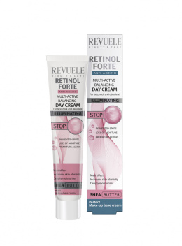 Multiaktywny równoważący krem na dzień do twarzy / Revuele Retinol Forte Multi-Active Balancing Day Cream (50 ml)