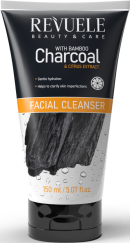 Oczyszczający żel do mycia twarzy z węglem bambusowym / Revuele Bamboo Charcoal Facial Cleanser (150 ml)