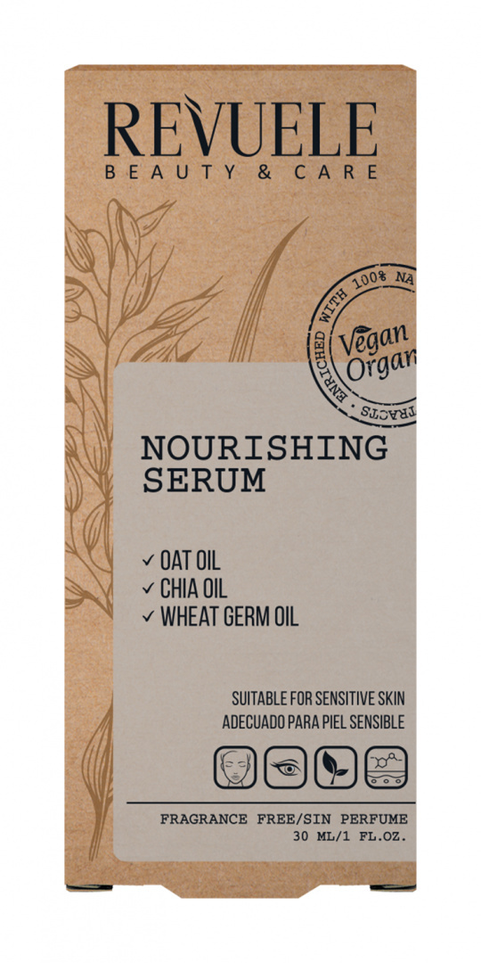 Odżywcze serum do twarzy / Revuele Vegan & Organic Nourishing Serum (30 ml)