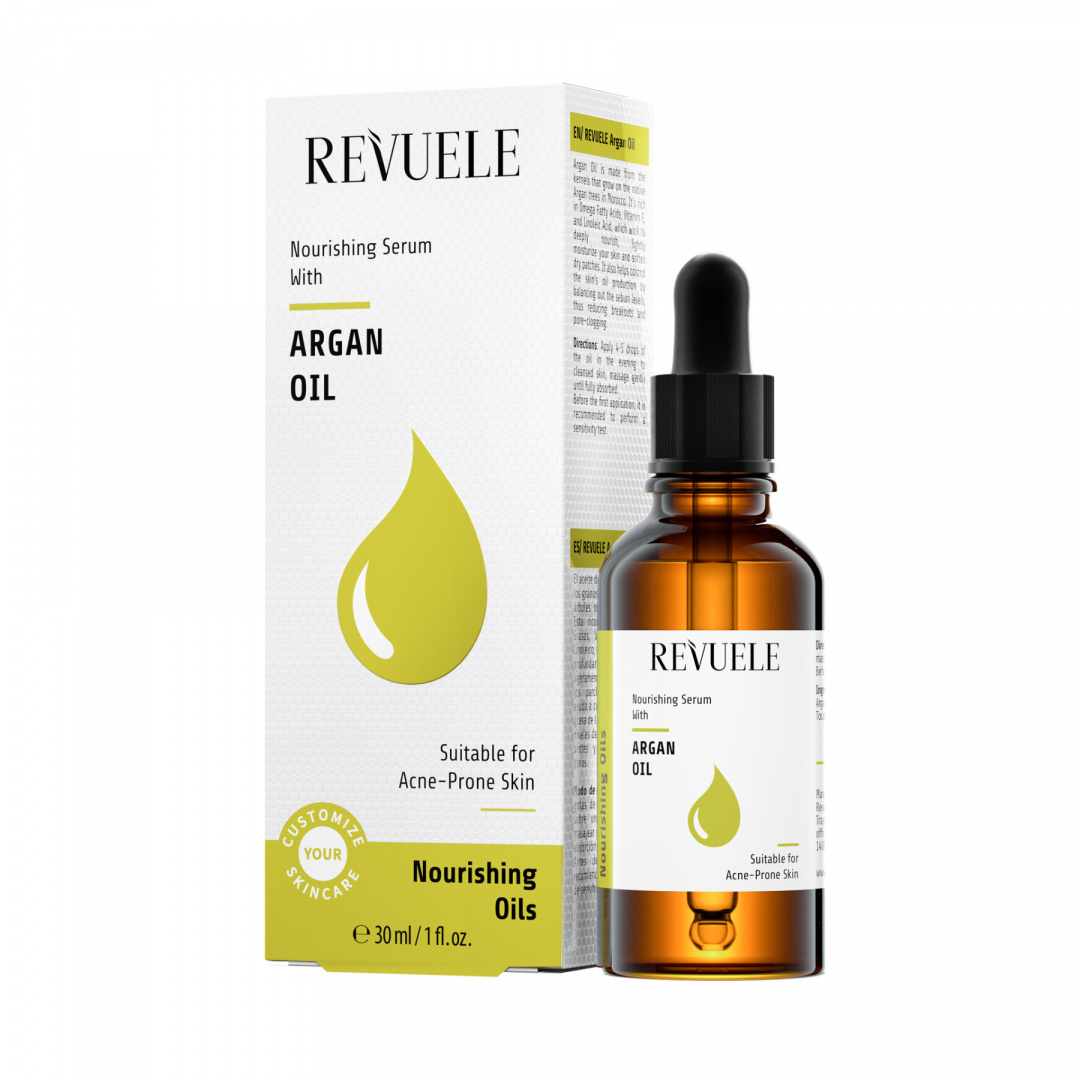 Odżywcze serum do twarzy z olejkiem arganowym / Revuele Nourishing Serum Argan Oil (30 ml)