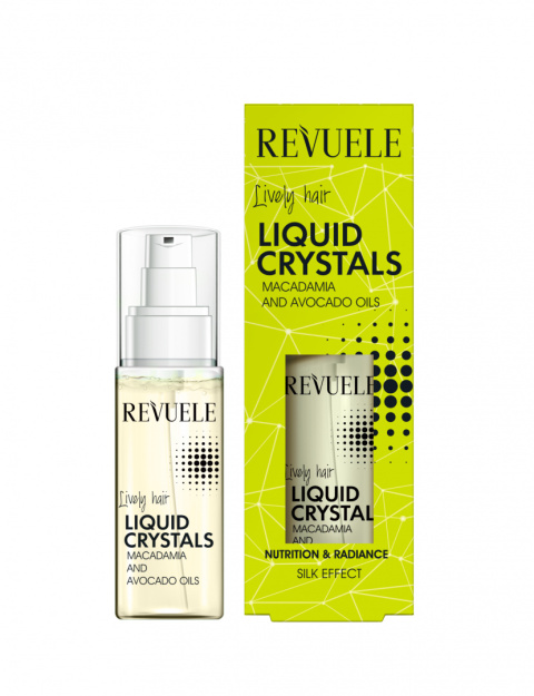 Odżywcze serum do włosów / Revuele Lively Hair Liquid Crystals With Macadamia and Avocado Oils (50 ml)