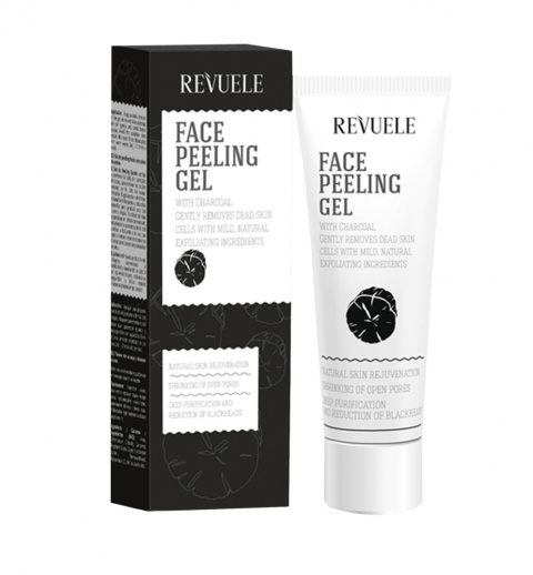 Peeling do skóry twarzy z aktywnym węglem / Revuele Face Peeling Gel With Charcoal (80 ml)