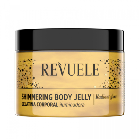 Połyskująca galaretka do ciała, złota / Revuele Shimmering Body Jelly Gold (400 ml)