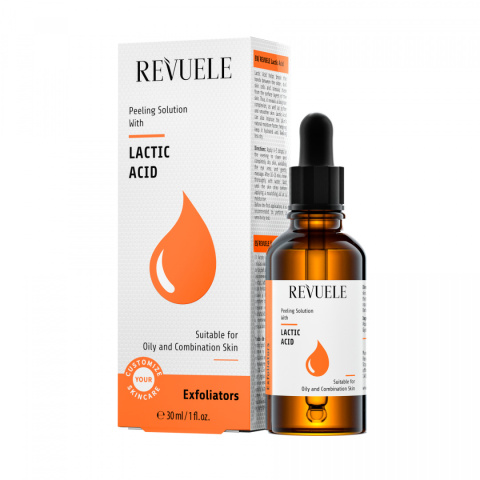 Przeciwstarzeniowe serum do twarzy / Revuele Peeling Solution Lactic Acid Serum (30 ml)