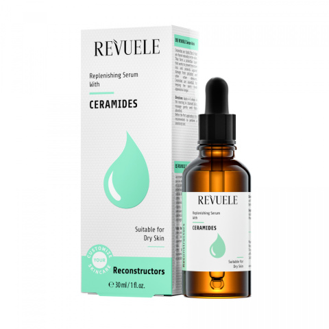 Przeciwstarzeniowe serum do twarzy / Revuele Replenishing Serum Ceramides (30 ml)