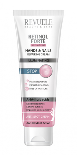 Regenerujący krem do rąk i paznokci / Revuele Retinol Forte Hands & Nails Repairing Cream (100 ml)