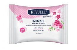 RevueleBody Care Hipoalergiczne chusteczki nawilżane do higieny intymnej / Revuele Hypoallergenic Intimate Wet Wipes (20 szt.)