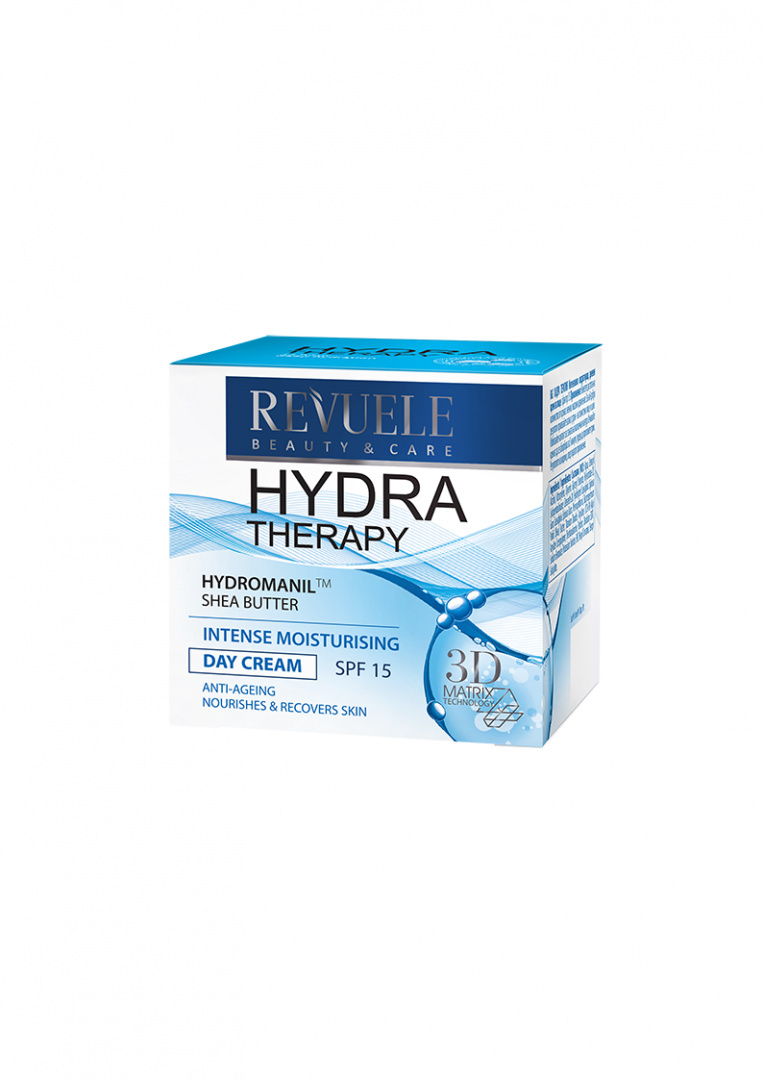 Revuele Face Care Intensywnie nawilżający krem na dzień SPF 15 / Revuele Hydra Therapy Intense Moisturising Day Cream (50 ml)