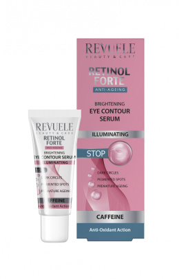 Rozświetlające serum do skóry wokół oczu / Revuele Retinol Forte Brightening Eye Contour Serum (25 ml)
