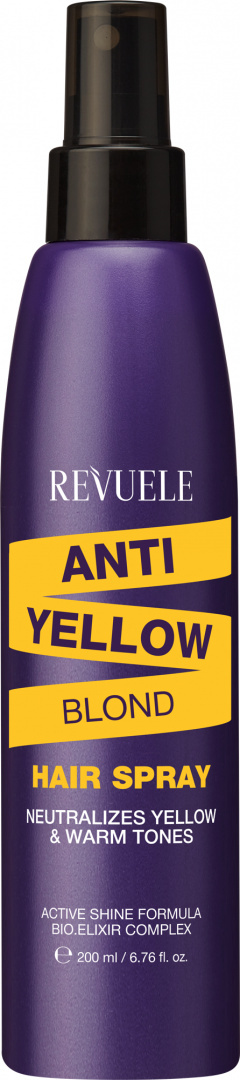 Spray do włosów niwelujący żółte odcienie / Revuele Anti Yellow Blond Hair Spray (200 ml)