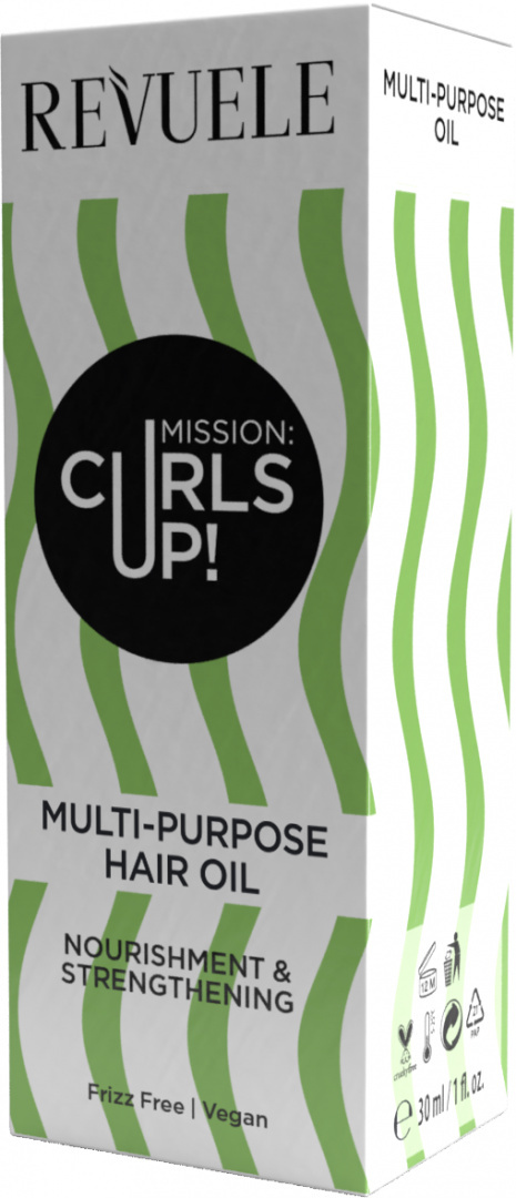 Wielofunkcyjny olejek do włosów / Revuele Mission: Curls Up! Multi-Purpose Hair Oil (30ml)