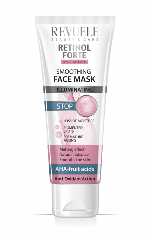 Wygładzająca maseczka do twarzy / Revuele Retinol Forte Smoothing Face Mask (80 ml)