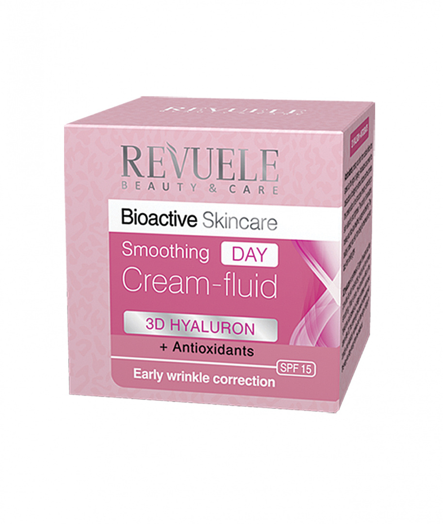 Wygładzający krem-fluid do twarzy na dzień / Revuele Bioactive Skincare 3D Hyaluron Smoothing Day Cream-Fluid (50 ml)