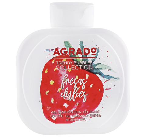 Żel pod prysznic truskawka Agrado Trendy Bubbles Collection Fresas Dulces Shower Gel (750 ml)