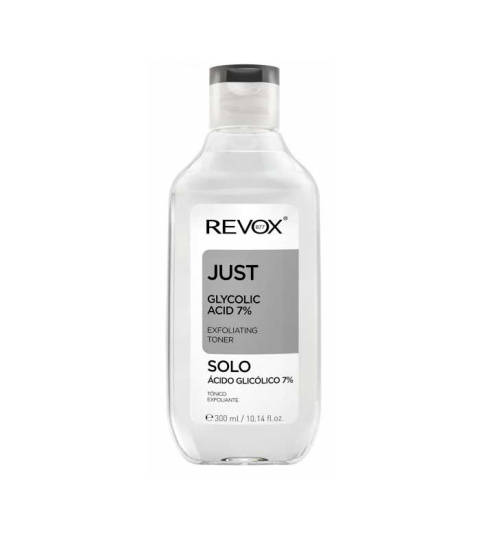 Złuszczający tonik z kwasem glikolowym do twarzy i szyi / Revox Just Glycolic Acid 7% Exfoliating Toner (300 ml)