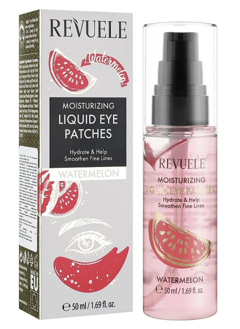 Arbuzowe płatki pod oczy Revuele Moisturizing Liquid Eye Patches Watermelon (50 ml)