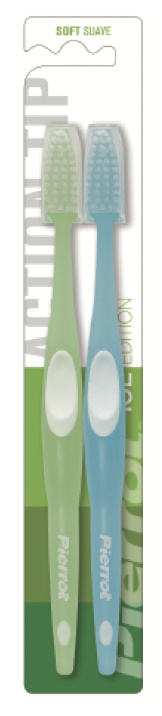 PIERROT ACTION TIP TOOTHBRUSHx2 SOFT