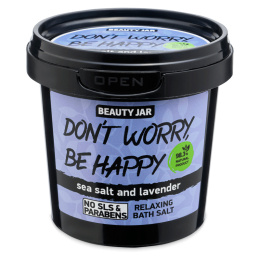 Pieniąca się sól do kąpieli Beauty Jar Don't Worry Be Happy! (200 g)