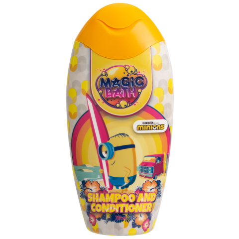 Szampon i odżywka do włosów dla dzieci 2w1/ EP Line Magic Bath Minions Shampoo & Conditioner (200 ml)