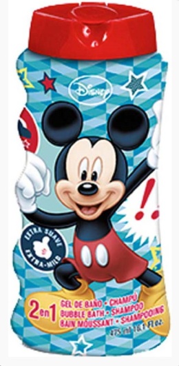 Żel pod prysznic i szampon 2w1 Disney Mickey Mouse dla dzieci 3+ Magic Bath 475ml