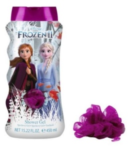 Żel pod prysznic +myjka Disney Frozen II dla dzieci 3+ Magic Bath 450ml
