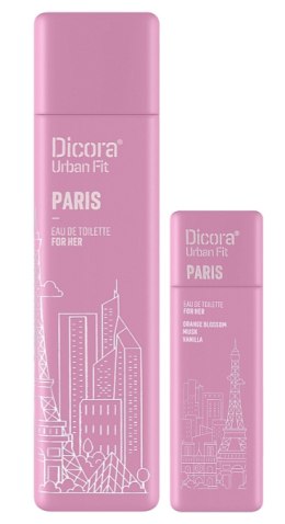 Dikora Urban Fit Zestaw podarunkowy woda toaletowa Paris dla niej 100ml+30ml
