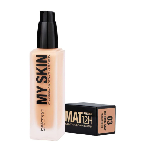 BELLAOGGI Podkład matujący My Skin Mat 12H Warm Biege 03 30 ml