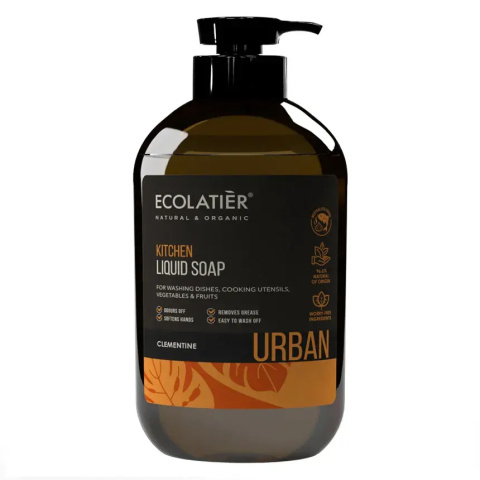 ECOLATIER URBAN Kuchenne mydło w płynie Clementine, 600 ml