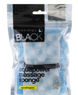 Gąbka kąpielowa Suavipiel BLACK aquapower massage sponge