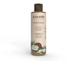 ECOLATIER Olejek pod prysznic Odżywianie i regeneracja Organiczny kokos, 250 ml