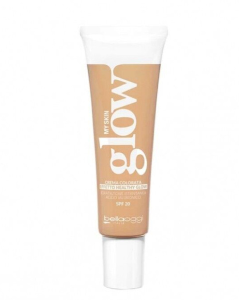 BELLAOGGI Kremowy Podkład koloryzujący My Skin Glow - Efekt zdrowego blasku SPF 20 01 Warm Biege