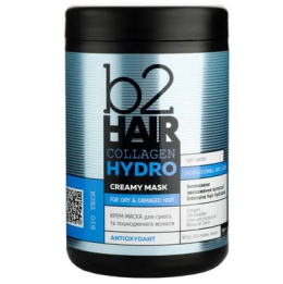 b2Hair COLLAGEN HYDRO Cream - maska ​​do włosów suchych i zniszczonych, 1000 ml