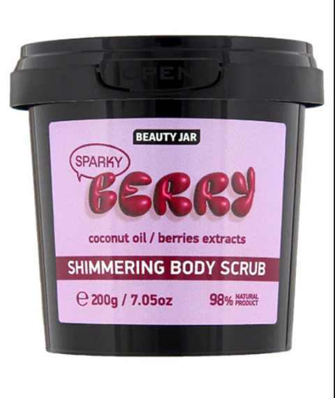 BEAUTY JAR Błyszczący peeling do ciała SPARKY BERRY, 200g