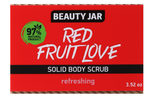 BEAUTY JAR Peeling do ciała Red Fruit Love, 100 g