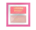 BELLAOGGI CHEEK AND BRIGHT Kremowa paleta różu i rozświetlacza No. 001 Pink Shy