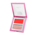 BELLAOGGI CHEEK AND BRIGHT Kremowa paleta różu i rozświetlacza No. 004 Cheer Coral