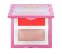 BELLAOGGI CHEEK AND BRIGHT Kremowa paleta różu i rozświetlacza No. 004 Cheer Coral