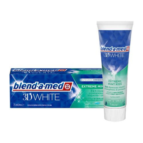 BLEND-A-MED 3D White Pasta do zębów Extreme Mint Kiss, 75ml