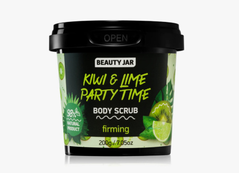 Beauty Jar Ujędrniający peeling do ciała Kiwi i Limonka Party Time 200g