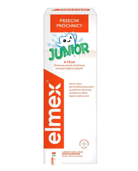 ELMEX JUNIOR Płyn do płukania jamy ustnej, 400 ml